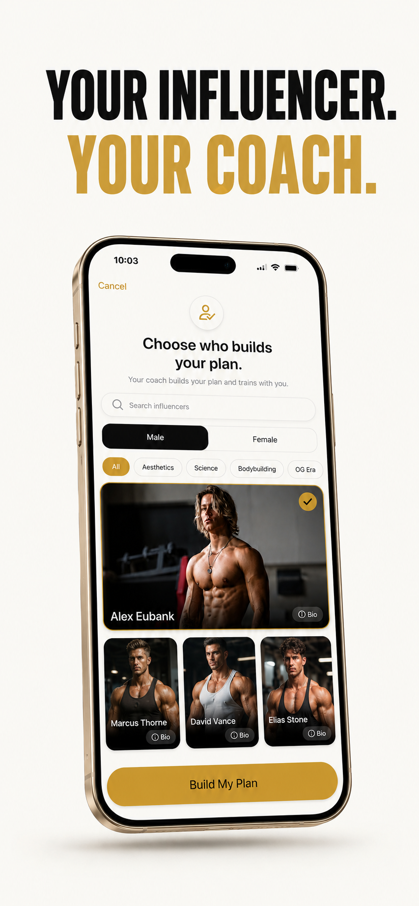 Pick your influencer inside Nirfit